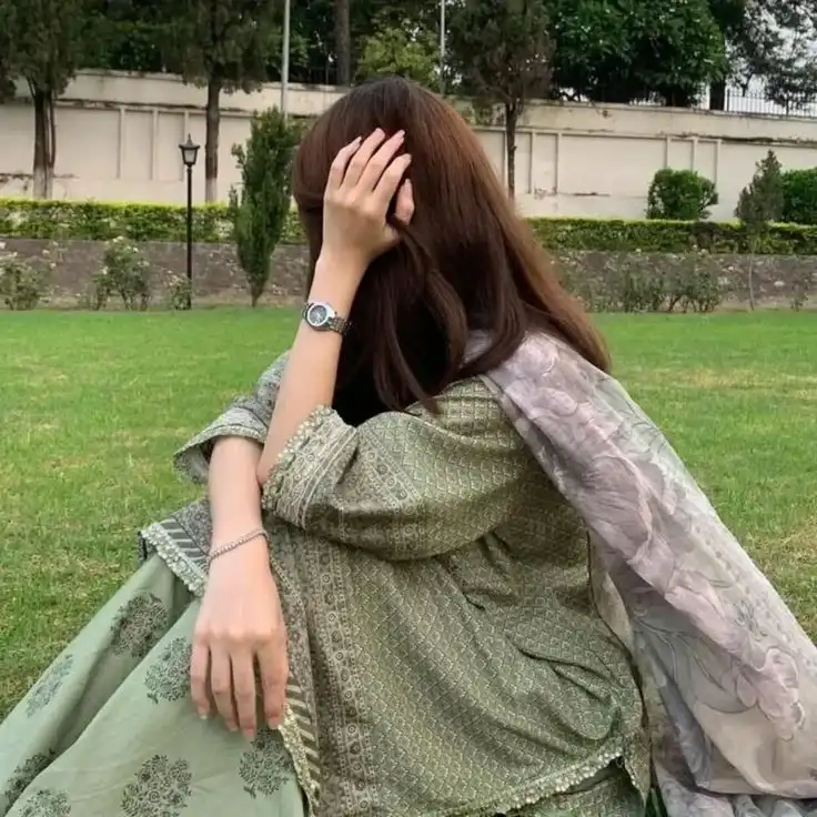 hidden face dp for girls