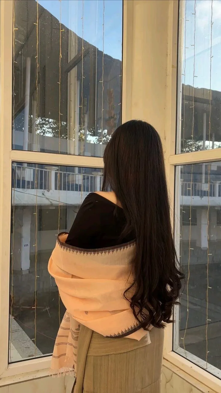 hidden face girl photo