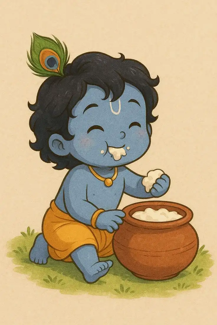 krishna cartoon photo