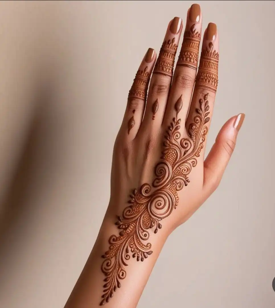 latest arabic mehndi design