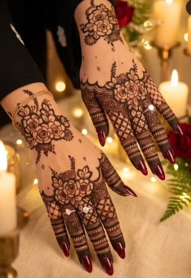 Latest Arabic Mehndi Design Pics