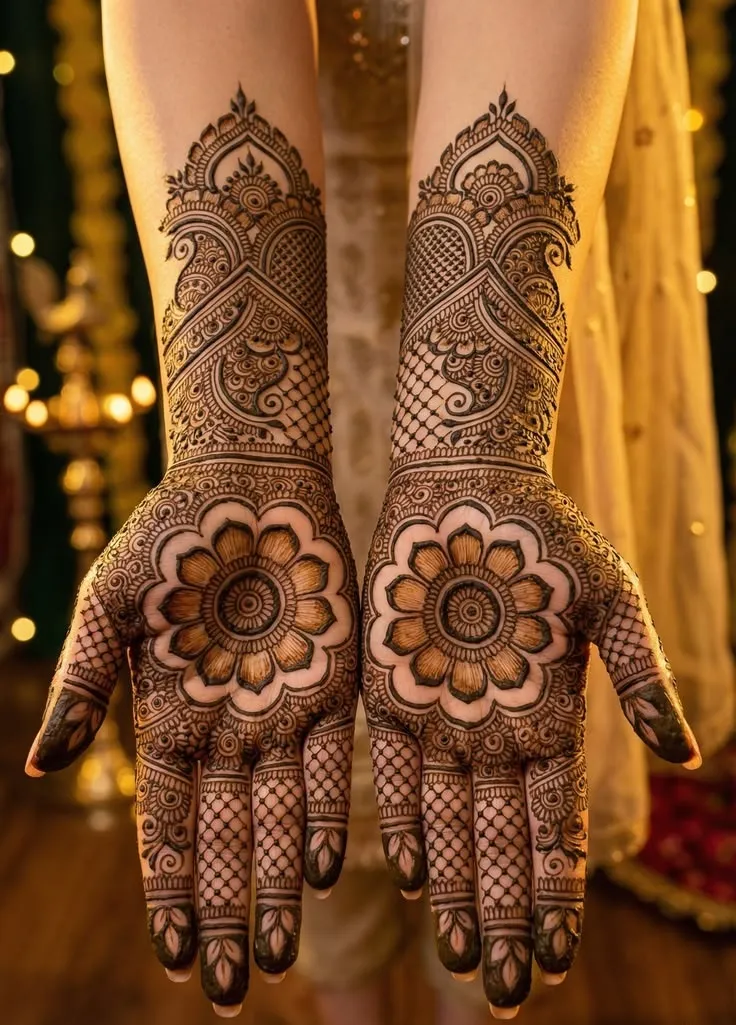 Latest Arabic Mehndi Design Pics