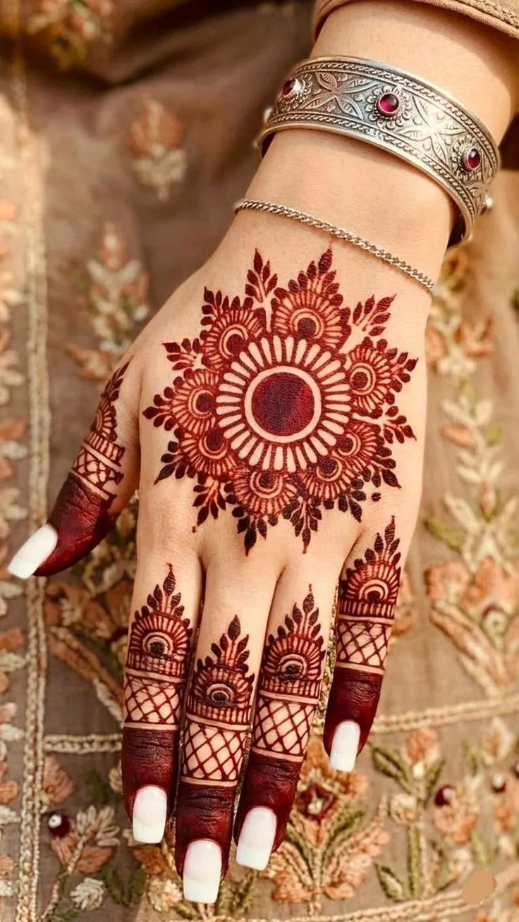 Latest Arabic Mehndi Design Pics