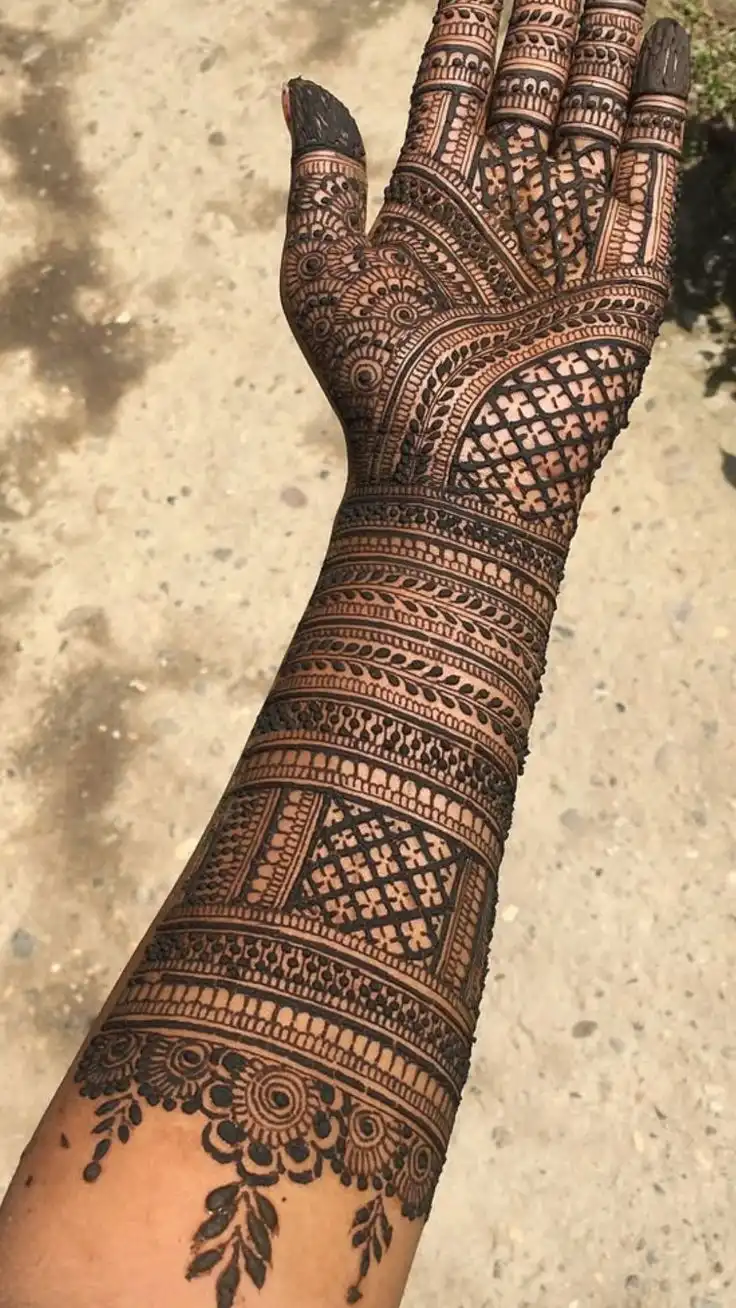 latest full hand mehndi design