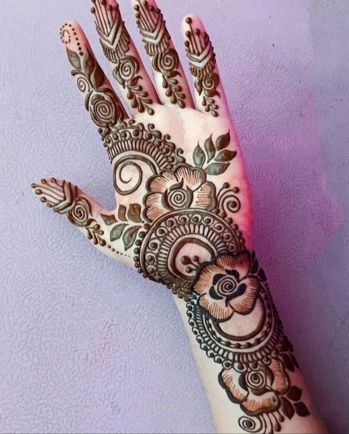 Latest Mehndi Design Dp Images For Front Hand