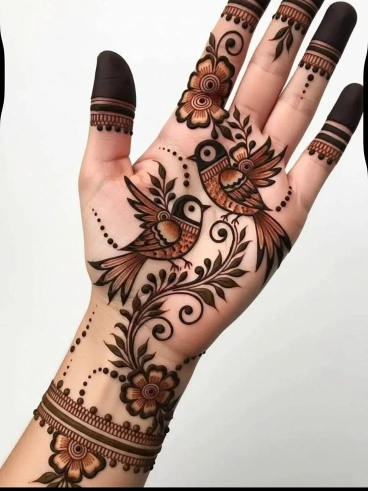 Latest Mehndi Design Pics For Front Hand