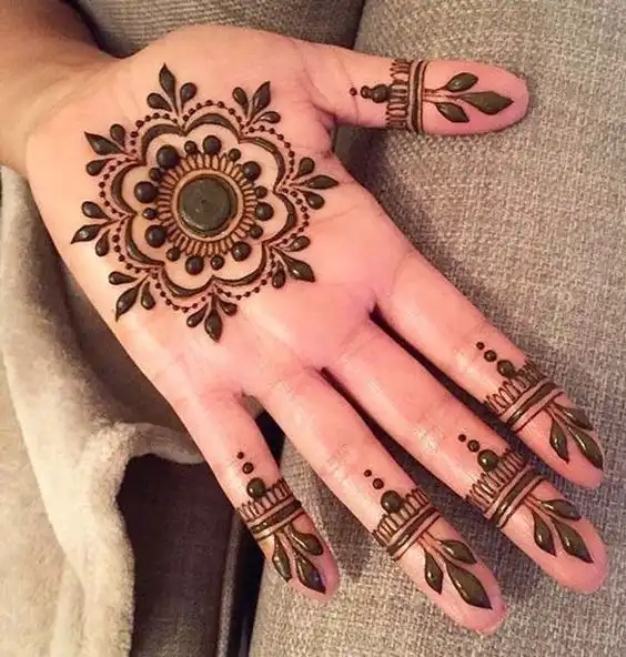 mehndi design for beginners front hand
