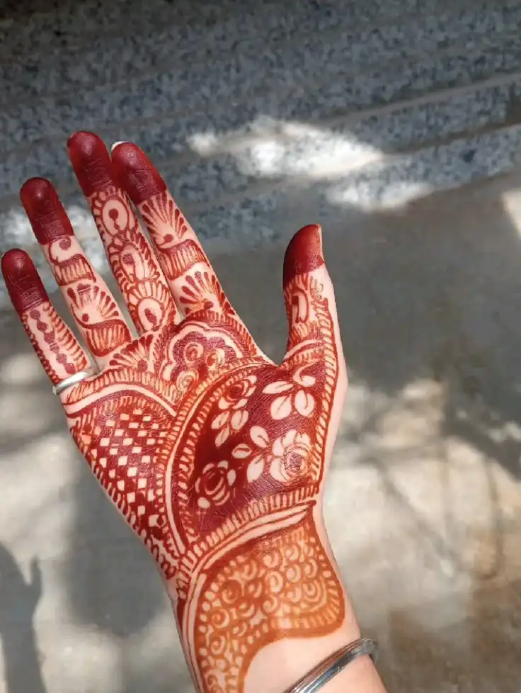 mehndi design for beginners front hand
