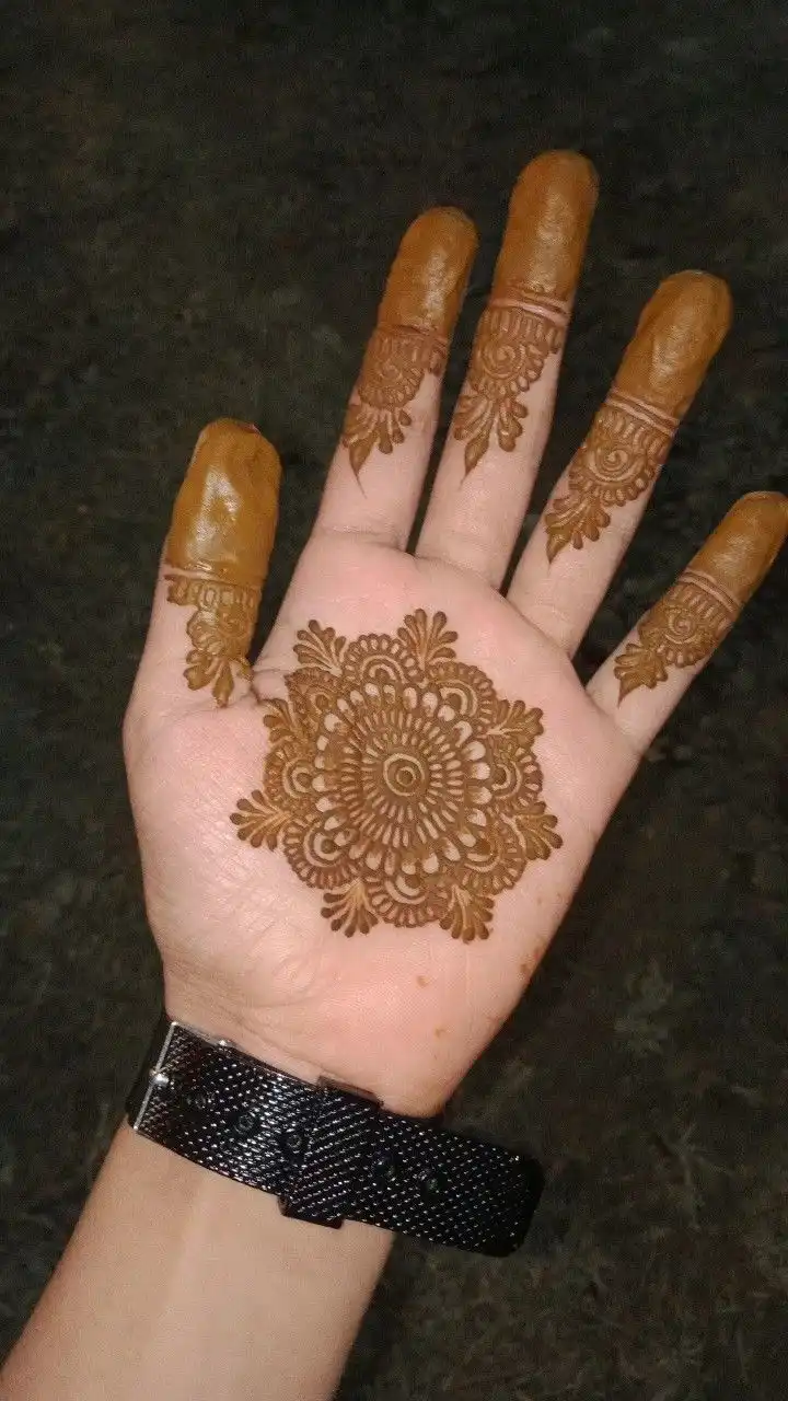 mehndi design for beginners front hand