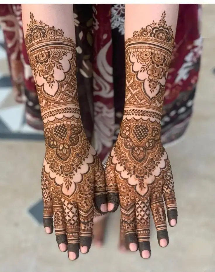 mehndi design photo back hand