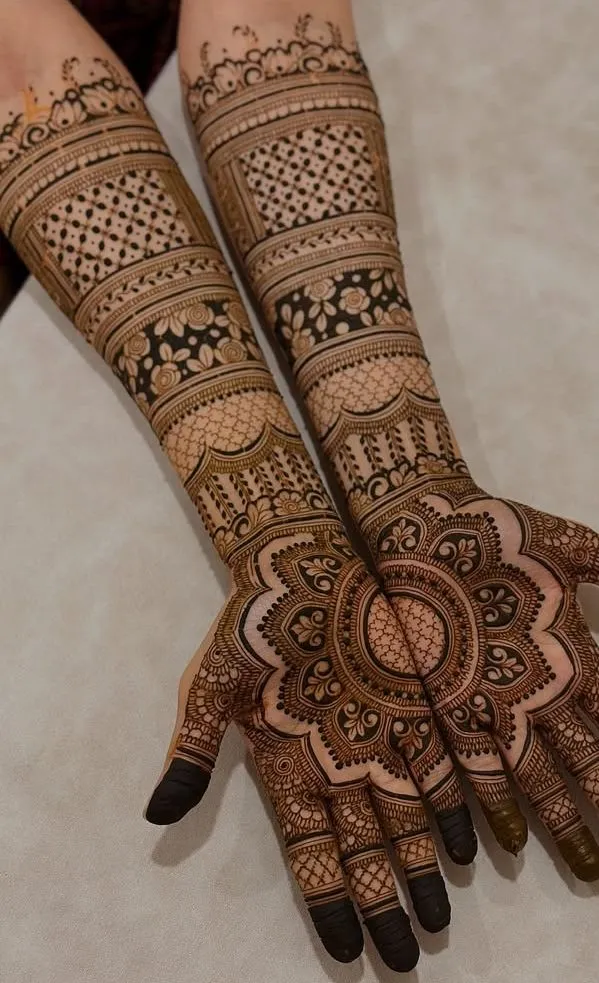 mehndi design photo full hand