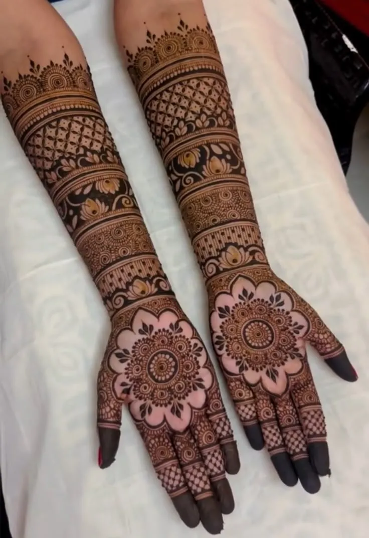 mehndi design photo full hand