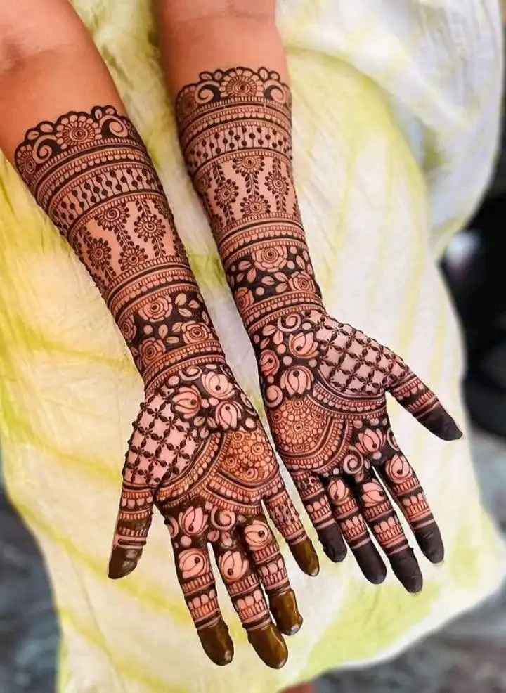 mehndi design photo full hand