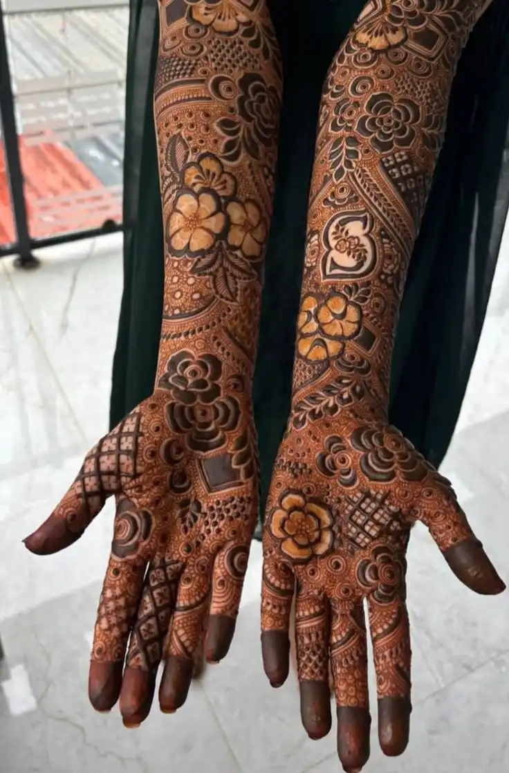 mehndi design photo full hand