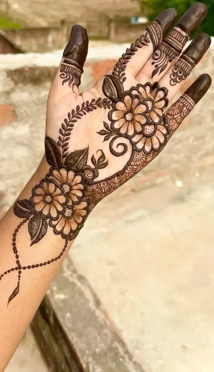 modern mehndi design front hand modern mehndi design front hand