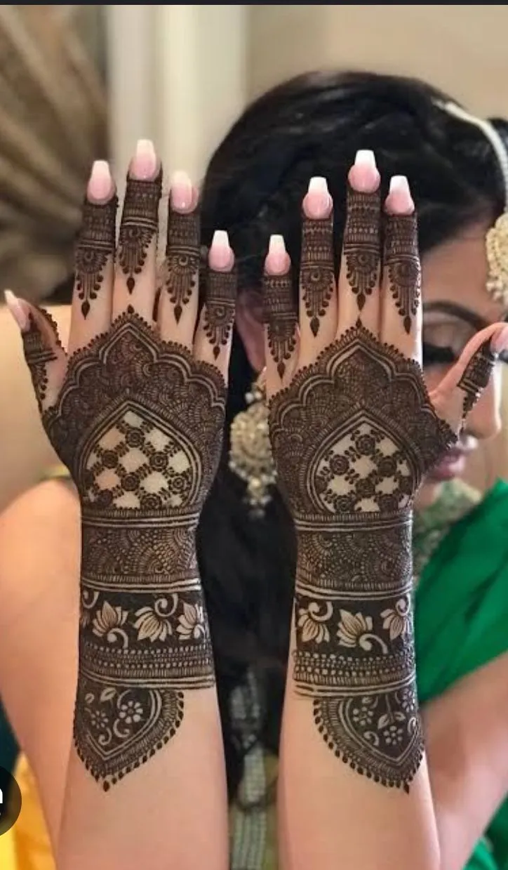 New Full Hand Mehndi Design Photo