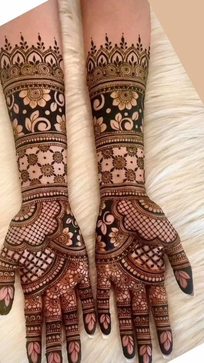New Full Hand Mehndi Design Picture