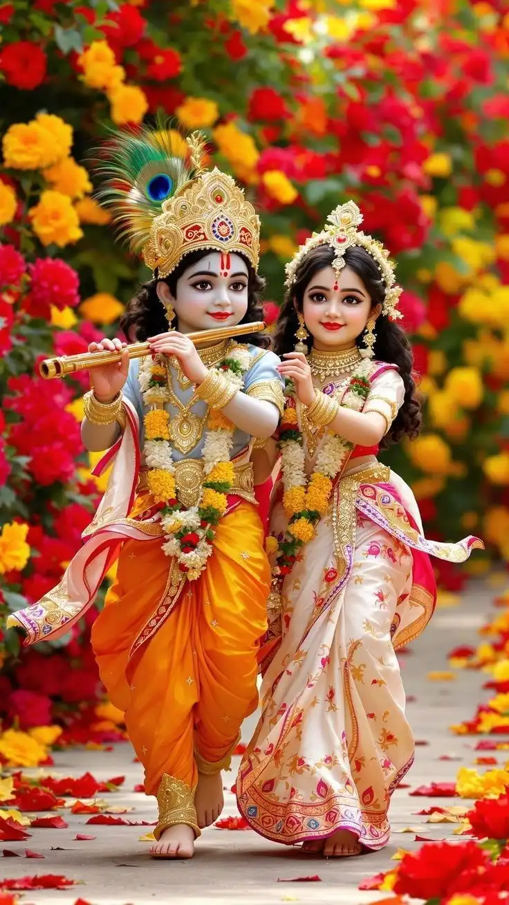 radha krishna cute images