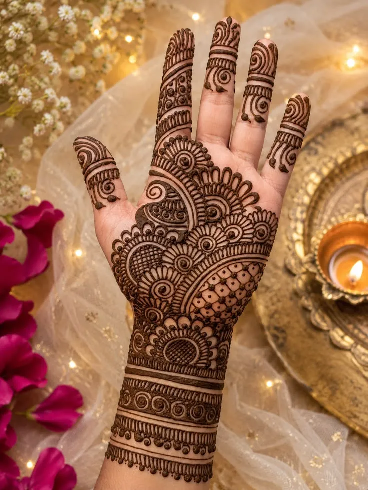 Stylish Arabic Mehndi Design Profile Photo