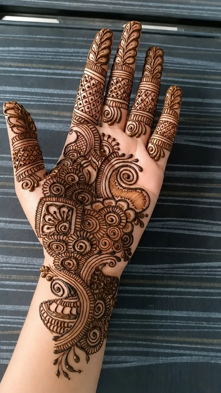 Stylish Arabic Mehndi Design Profile Pic