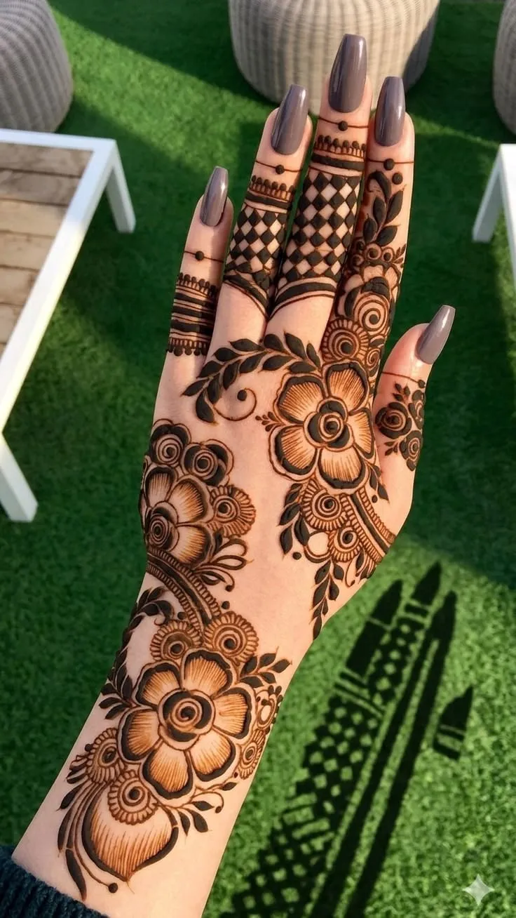 Stylish Arabic Mehndi Designs Pictures