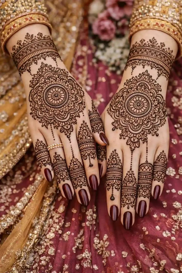 Stylish Back Hand Mehndi Design