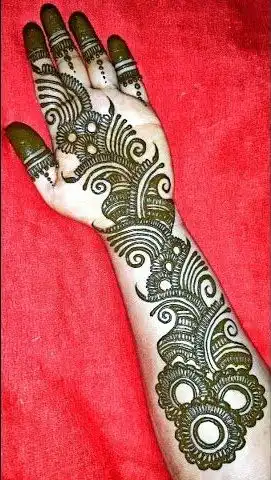 stylish mehndi design arabic
