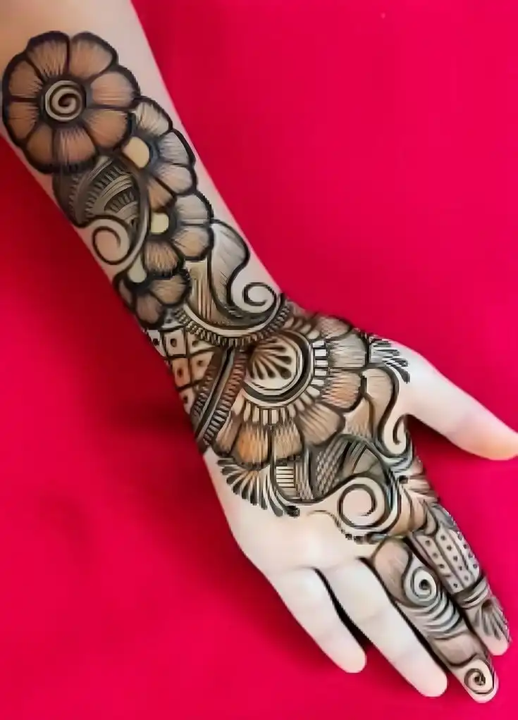 unique arabic mehndi design