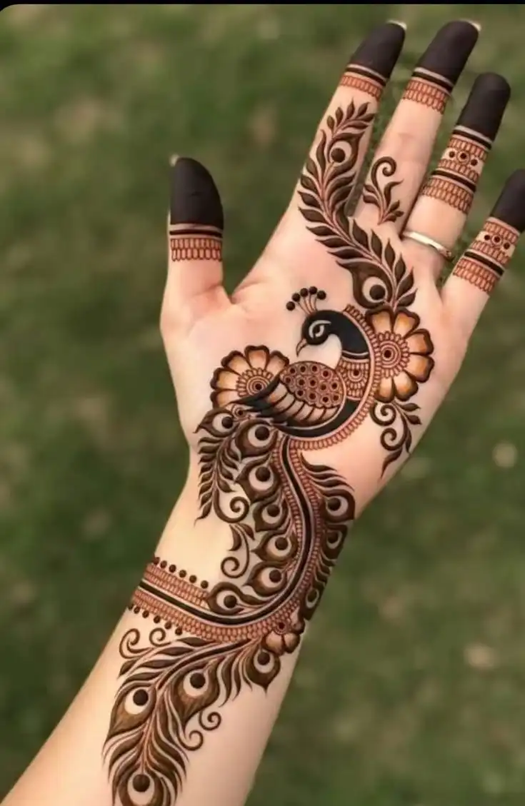 unique arabic mehndi design